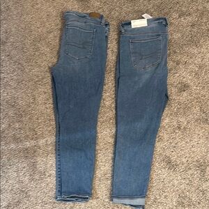 American Eagle Outfitters Blue Skinny Jeans Classic Style